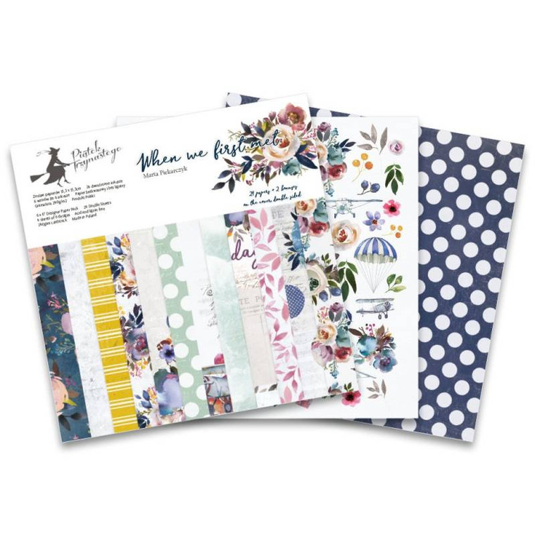 P13 - When We First Met - Scrapbooking Paper Pad - 6x6 (P13-382)

Scrapbooking Paper pad of double sided cardstock, size 6x6".  Each set consists of 24 pieces - 4 of each design and 2 additional BONUS designs on the covers. Paper weight 240gsm.

Tip:
Buying a paper set you get 24 double sided papers that gives you 48 designs matching perfectly. Such a pad is a great base for all the creative projects, and you do not need to look for different papers that work together well. More time for creation!
