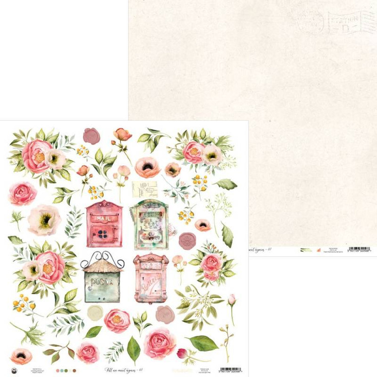 P13- Till We Meet Again 07 -12 x 12 Double Sided Sheet - (P13-TIL-07)