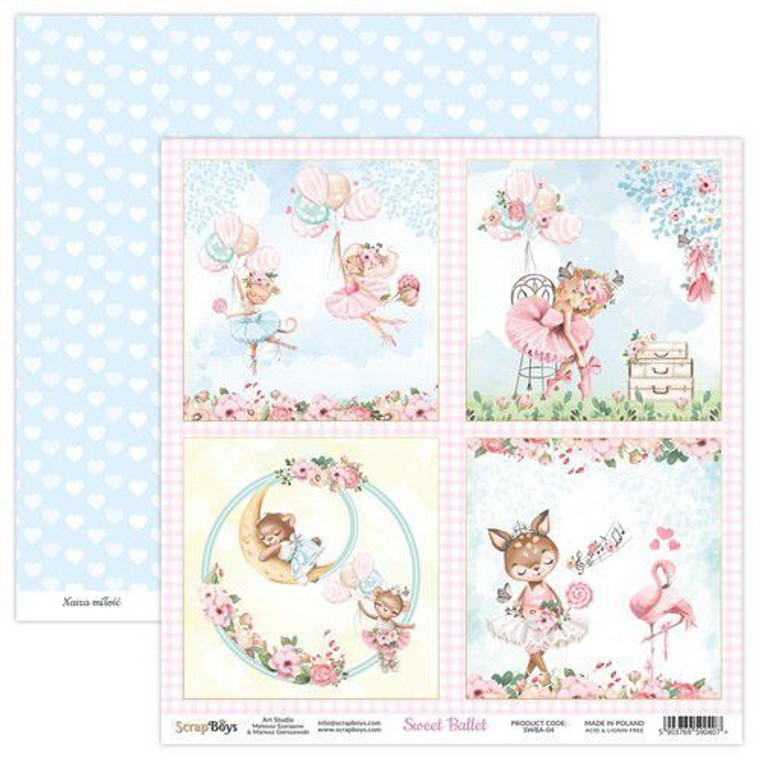 ScrapBoys - Sweet Ballet 12 x 12 - Single Sheet - (SWBA-04)

SWEET BALLET - collection dedicated to a little girls. You will find a lot of elements to cut, flowers, ballerinas and animals. We hope you will like the collection as much as the others..

Sizes : paper sheets ; 30,5 x 30,5 cm ( 12’’x12’’)


Grammar: 190 gsm


