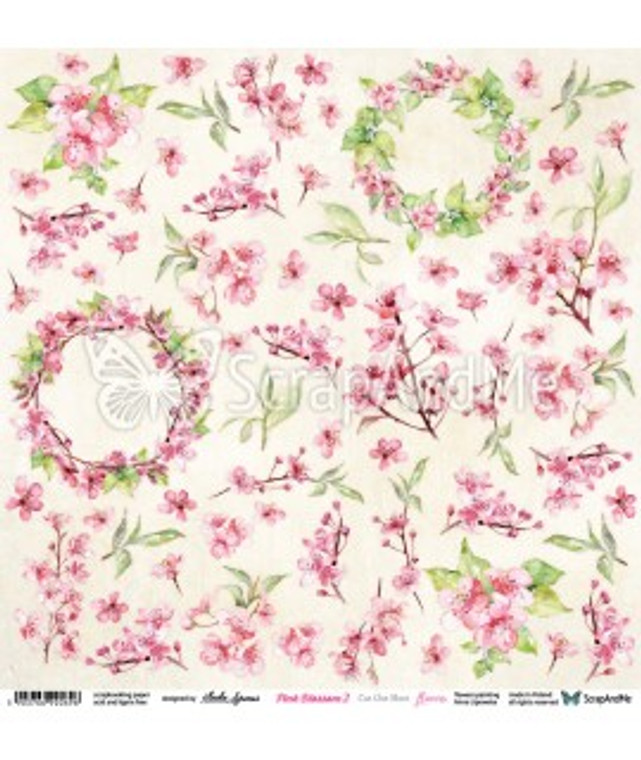 ScrapAndMe - Pink Blossom 2 - 12x12 - Cut Out Sheet (SAM-PB2-12)

A single ScrapAndMe single-sided elements sheet.  These can be used in all your craft projects, including card making, scrapbooking, decoupage, etc.  This sheet is from the Pink Blossom 2 - Flowers Collection. It contains elements for self-cutting.  The paper is High-quality, acid-free, wood-free paper, weight 250g / m2.  Made in Poland.