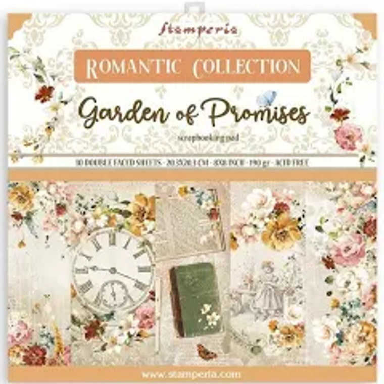Stamperia - Garden Of Promises - 8"x8" Paper Pad (SBBL59)

Stamperia exclusive designs. Paper Pad with 10 double-sided patterned paper. Thickness: heavyweight paper 170 g/m², Features: Acid & lignin free
Made in Italy. 
