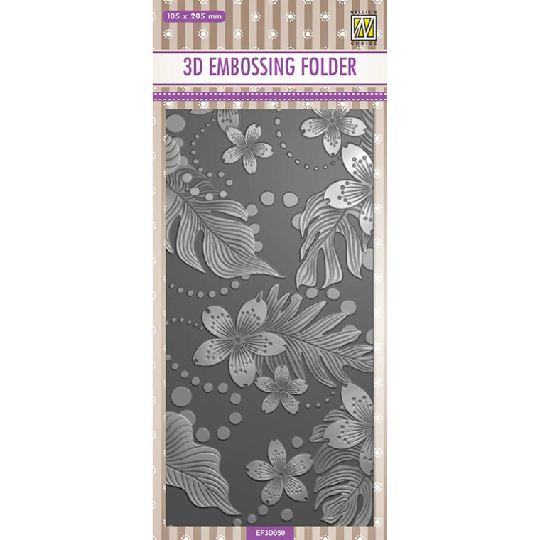 Nellie Snellen - 3D Embossing Folder - Leaves and Flowers - (EF3D050)

105 x 205mm

 

 Nellie Snellen embossing folders can be used in most universal embossing machines and die cut machines such as Provocraft Cuttlebug, Sizzix Vagabond, Spellbinder Wizard, eBosser, and Sizzix Big Shot, and many others. Follow your manufacturer's instructions for use.

Product sample shown provided by Nellie Snellen.