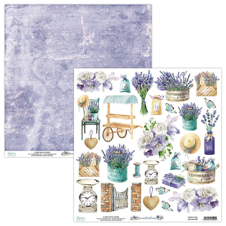 Mintay - Lavender Farm Elements - 12 x 12 (MT-LAV-09)

 Size: 12 x 12 Contents:

 