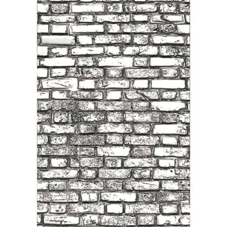 Sizzix 3-D Texture Fades Embossing Folder - Mini Brickwork by Tim Holtz (665462)

Build up the perfect make with the Mini Brickwork Texture Fades Embossing Folder by Tim Holtz! This versatile set is perfect for adding a striking visual element and bold dimension to a wide range of papercraft projects from cardmaking to scrapbooking. Perfect for pairing with the Tim Holtz Village collection (665564) to add an extraordinary level of detail! For larger projects why not use the Brickwork set (664259) allowing you to cover a larger area with the same level of intricate definition and detail!

Enter the next dimension in embossing! Our 3-D Texture Fades Embossing Folders offer the deepest and boldest dimensional embossing experience with a truly striking visual element. Turn ordinary cardstock, paper, metallic foil or vellum into an embossed, textured masterpiece.

Sizzix 3-D Texture Fades Embossing Folders are for use with the Big Shot machines only (used with a single Cutting Pad and the machine's included Platform).

For best results, spray fine water mist onto material before use.
Design Dimensions
6.67cm x 10.16cm