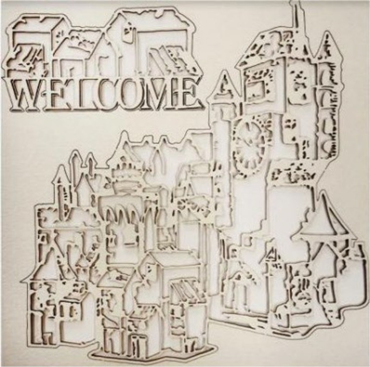 Stamperia Decorative Chips - Welcome 14 x 14 cm (SCB31)

Laser cut chipboard embellishments to bring out perfect detail.
Size: 14 x 14 cm. Ready to colour. Light weight and easy to use ans additions to your cards and projects.