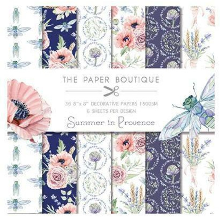 The Paper Boutique - Summer in Provence - 6x6 Paper Pad - 150gsm (PB1069)

 Summer in Provence is a beautiful selection of papers and toppers to enhance any creative design.  36 Decorative Sheets, 6 Sheets per design.