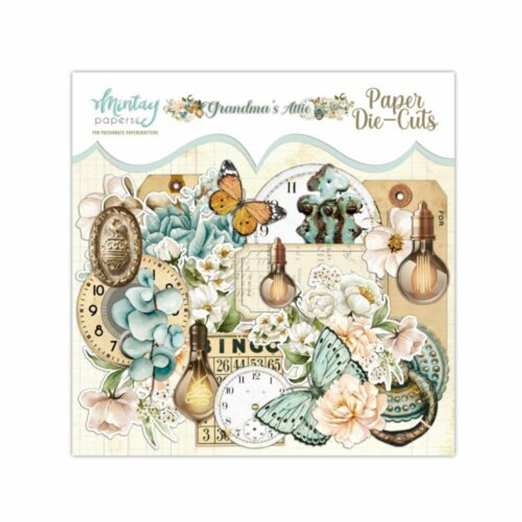 Mintay - Grandma's Attic - Paper Die Cuts - 50 pcs (MT-GAT-LSC)

50 pieces of die cut paper elements that coordinate with the papers.