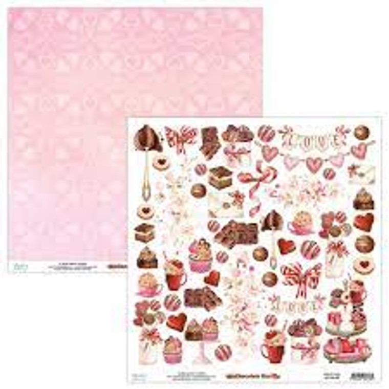 Mintay - Chocolate Kiss - 12"x 12" Sheet (MT-KIS-09)

A single sheet of scrapbooking and cardmaking paper, printed on both sides.  Dimensions: 12" x 12" (30.5 x 30.5cm) Paper Weight: 240gsm.
