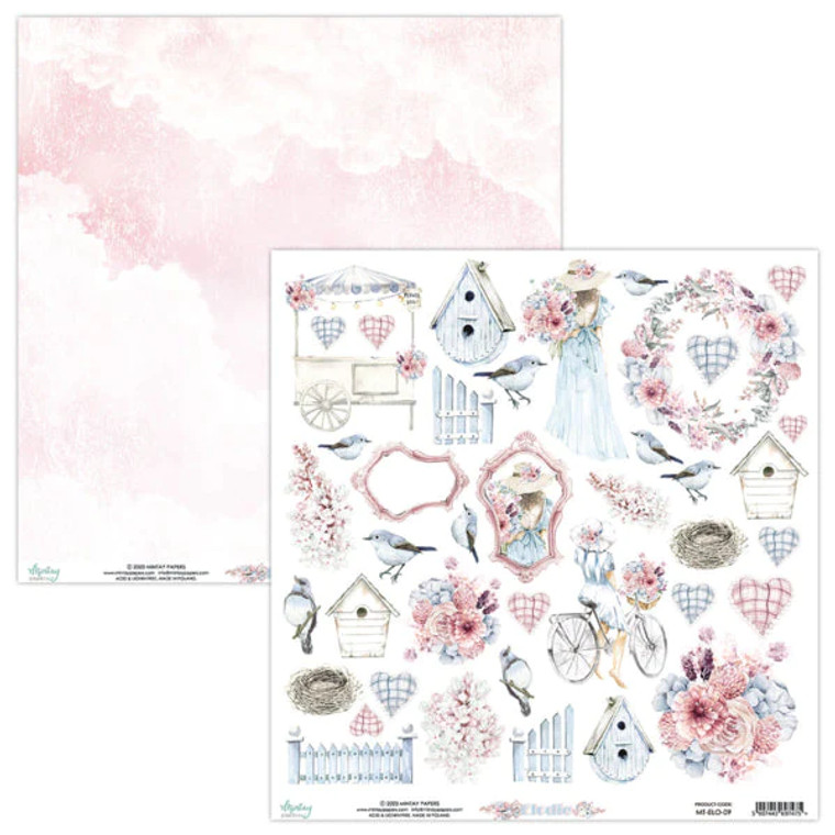 Mintay - Elodie - 12"x 12" Sheet (MT-ELO-09)

A single sheet of scrapbooking and cardmaking paper, printed on both sides.  Dimensions: 12" x 12" (30.5 x 30.5cm) Paper Weight: 240gsm.