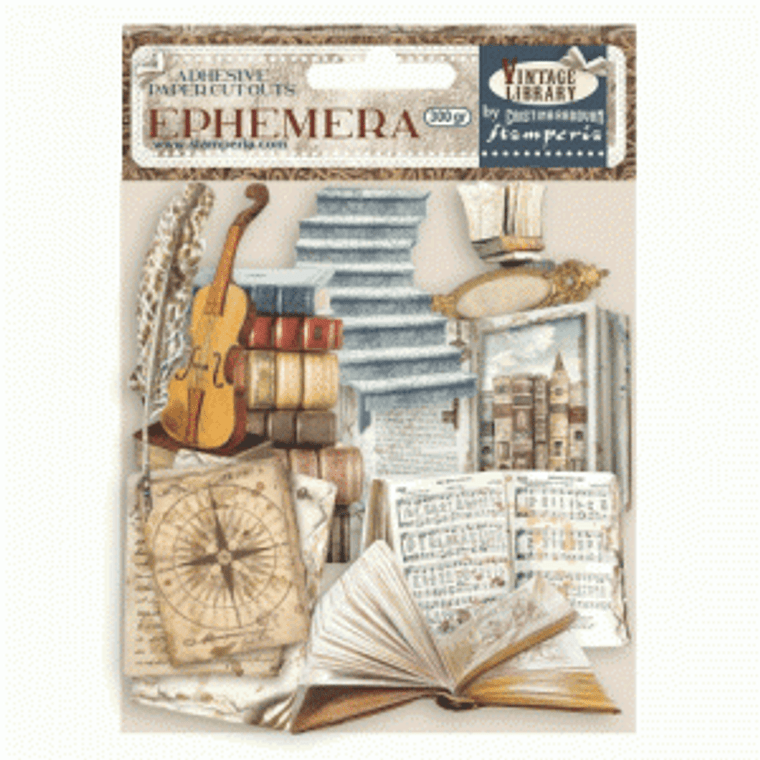 Stamperia - Ephemera - Vintage Library by Cristina Radovan - Ephemera Die-Cuts (DFLCT16)

This pack Pack contains self adhesive elements on 300gsm paper.  The images are from the Vintage Library Collection designed by Cristina Radovan.  They can be used to compliment any of your craft projects.