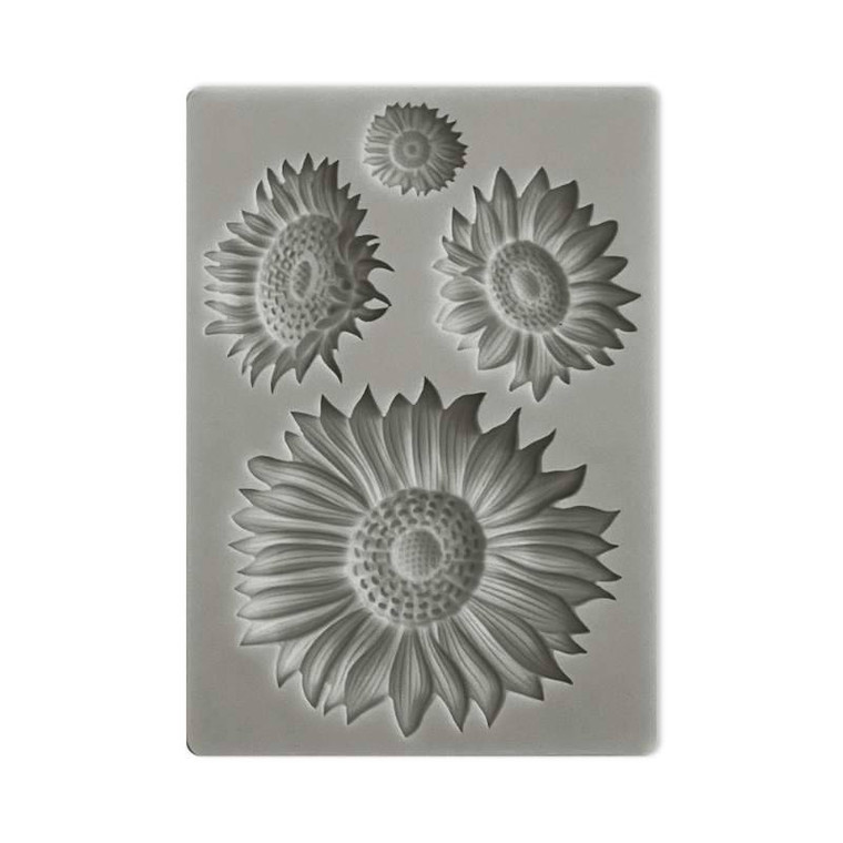 Stamperia - Silicon Mould - A6 - Sunflower Art - Sunflowers (KACM09)

Stamperia A6 Silicone mould for creating bespoke 3-D embellishments and decorations for mixed media and home decor projects.

Use with Stamperia Cream Paste which you spread over the mould with a spatula.  Leave to dry for at least 24 hours then carefully peel off.  Alternatively, as this is a silicone mould, you can use resin if you wish, or clay to create your embellishments.  Finally, apply paints and inks to get your desired appearance.

A6 silicone mould with 4 elements.

Silicon Mould Size: 4.13in x 5.83in (10.5cm x 14.8cm) approx.