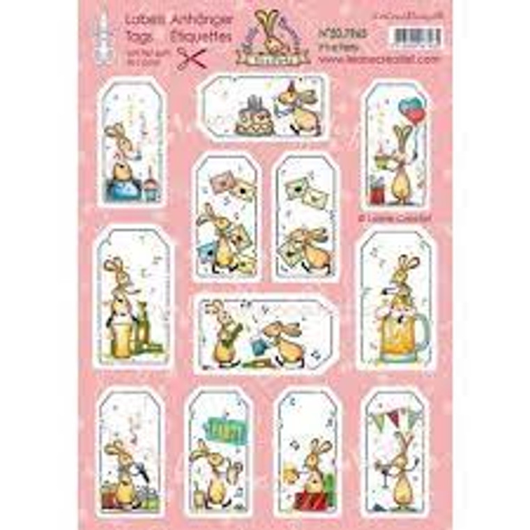 LeCreaDesign - Tags - Little Bunnies - It's a Party - A4 Sheet (50.7965)

Decoration sheet by Leane Creatief.  Toppers - Cut out and add as embellishments to your cards and craft projects.