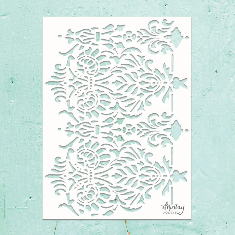 Mintay Kreativa - 6 x 8 Stencil - Flower Border (MTK-STEN-21)

6" x 8" stencil are perfect for home decor, mixed media, scrapbooking, card making, etc.  Use with your gel mediums, texture pastes, sprays, mists, ink, chalk, acrylic paints.  The simple shape makes it easy to organize and store the stencils in one place.  This package contains one stencil.