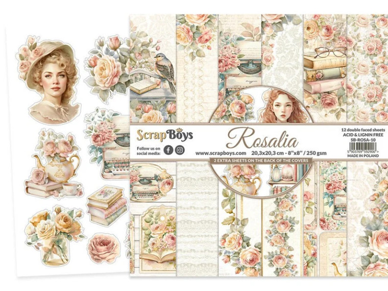 ScrapBoys - Rosalia 8 x 8 - (SB-ROSA-10)

Sizes : paper sheets ; paper pad: 20.3 x 20.3cm ( 8’’x8’’)


Grammar: 190 gsm
