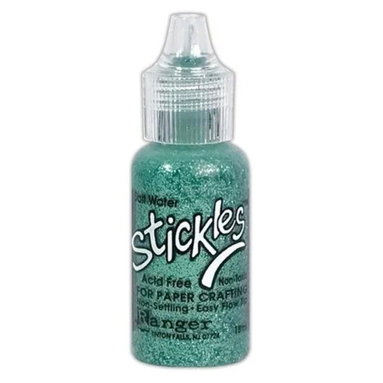 Stickles - Glitter Glue - Salt Water - 0.5 fl oz ((SGG77145)
Let your art "sparkle" with acid free, non-settling Stickles™ glitter glue!Easily write, dot, dash, draw and embellish on paper and rubber stamping projects, candles, memory album covers and more! Available in .5 oz. fine point applicator tip bottles.

• Acid free
• Non-toxic
• Non-settling
• Easy-flow tip
• Water wash-off