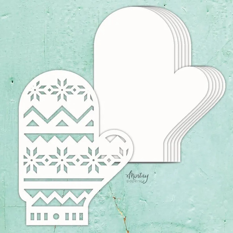 Mintay Chippies -  Album Base - Winter Glove (MT-CHIP3-A20)

Mintay Album Base - Winter Glove - Chipboard.  7 pages album base ready to decorate as you wish.  Perfect for all your scrapbooking. business card or packaging projects. These elements can be modified with paint. ink. paper. using stencils. stamps. hot embossing or applying waxes and pastes.  Thickness: 2 mm.  Contains 7 pieces (6 pages + cover)  Approximate packaging size: 15.2 x 20.3cm.