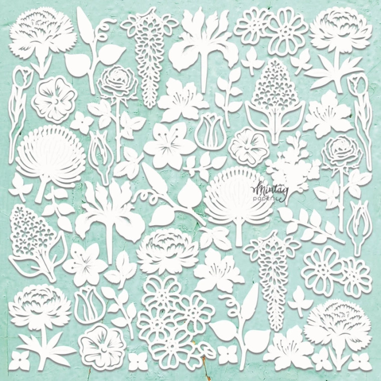 Mintay - Chippies - Flora Filigree 2 (MT-CHIP2-D103)

Mintay Laser Chipboard.  These 2mm thick die-cut chipboard pieces are in a natural ecru color and can be added to many of your projects.  They can be modified with paint, ink, paper, using stencils, stamps, hot embossing or applying waxes and pastes.   A 12 x 12 inches sheet of chipboard elements ready to decorate as you wish!