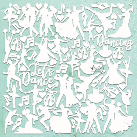 Mintay - Chippies - Dance (MT-CHIP2-D99)

Mintay Laser Chipboard.  These 2mm thick die-cut chipboard pieces are in a natural ecru color and can be added to many of your projects.  They can be modified with paint, ink, paper, using stencils, stamps, hot embossing or applying waxes and pastes.   A 12 x 12 inches sheet of chipboard elements ready to decorate as you wish!