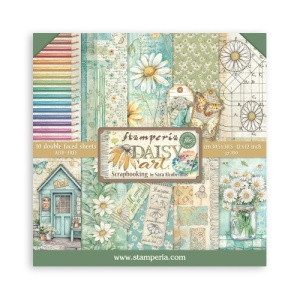 Stamperia - Daisy Art - Double Sided 12x12 Inch Paper Pad (SBBL182)

Stamperia 12"x 12" (30.5 x 30.5cm) Background Paper Pad. 10 double sided patterned sheets. These Scrapbooking paper pads are ideal to create themed projects, using Stamperia’s own exclusive stylish designs.  Suitable for card making, journaling, scrapbooking, mixed media & more.  Paper Weight: 190gsm.  Acid and lignin free.