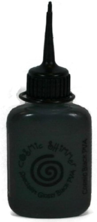 Cosmic Shimmer - 3D Pearl Accents - Coloured PVA Glue - Black Gloss 30ml (CSGBLACK)