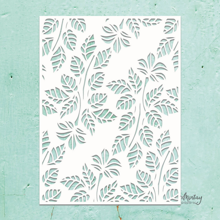 Mintay Kreativa - 6 x 8 Stencil - Leaves (MTK-STEN-14)

6" x 8" stencils are perfect for home decor, mixed media, scrapbooking, card making, etc.  Use with your gel mediums, texture pastes, sprays, mists, ink, chalk, acrylic paints.  The simple shape makes it easy to organize and store the stencils in one place.  This package contains one stencil.
