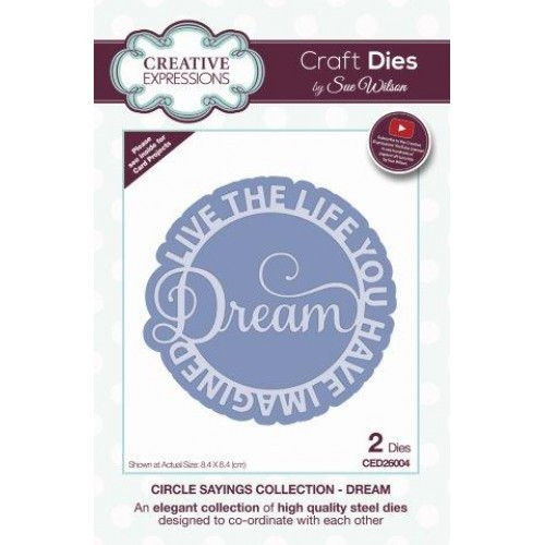 Creative Expressions Sue Wilson-Dream Craft Die ( CED26004)





Dream Craft Die by Sue Wilson – Circle Saying Collection (Creative Expressions)

? Inspiring Sentiment Design – Add elegance and meaning to your creations with the "Dream" sentiment die from Sue Wilson’s Circle Saying Collection.

✂️ 2-Piece Die Set – Includes 2 meticulously designed dies crafted by Creative Expressions for beautiful layering and detail.

? Ideal Size – Measures 8.4 cm in diameter, making it perfect for standout sentiment features on cards and projects.

? Creative Versatility – A great addition to cardmaking, scrapbooking, journaling, and other papercraft projects.

? Layered Design – Use individually or layer together for added dimension and visual interest.

? Precision Cut – Designed for crisp, clean cuts to give your work a professional finish.











Creative Expressions Sue Wilson-Dream Craft Die ( CED26004)





Dream Craft Die by Sue Wilson – Circle Saying Collection (Creative Expressions)

? Inspiring Sentiment Design – Add elegance and meaning to your creations with the "Dream" sentiment die from Sue Wilson’s Circle Saying Collection.

✂️ 2-Piece Die Set – Includes 2 meticulously designed dies crafted by Creative Expressions for beautiful layering and detail.

? Ideal Size – Measures 8.4 cm in diameter, making it perfect for standout sentiment features on cards and projects.

? Creative Versatility – A great addition to cardmaking, scrapbooking, journaling, and other papercraft projects.

? Layered Design – Use individually or layer together for added dimension and visual interest.

? Precision Cut – Designed for crisp, clean cuts to give your work a professional finish.