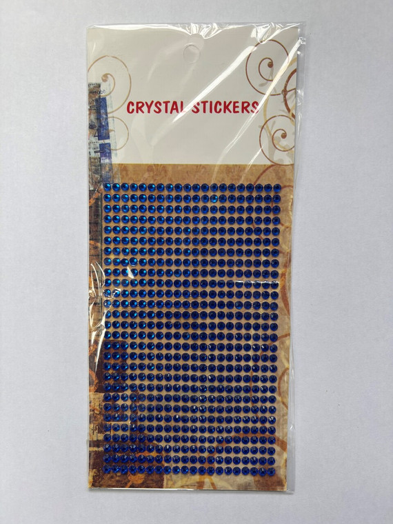 Crystal Adhesive Gems - 4mm - 560pcs per card - Blue (CAD4560BL)

Pack of 4mm Blue Adhesive Gems, 560pcs per card.  Embellishment Sheet ideal for adding a little sparkle to all of your Craft Projects.  Multiple uses, some additional uses are suggested on the back of the pack.  Keep out of the reach of children, as gems are small and could easily be ingested.