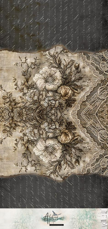Alchemy Of Art - In Silence - Fabric Extras to Cut - 1 Sheet 70x33cm (AA-IS-FABRIC-04)

Fabric Extras to Cut from the "In Silence" series from Alchemy of Art.  1 Sheet 70 x 33cm.  Suitable for all your mixed media projects.