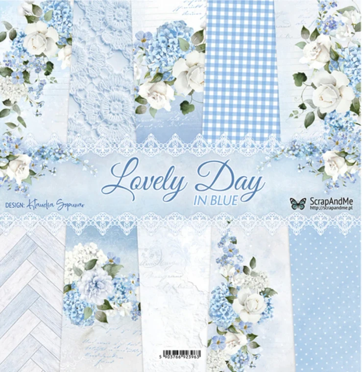 ScrapAndMe - Lovely Day in Blue - Paper Collection Set - 12x12 - (SAM-LDIB-11)

This ScrapAndMe scrapbooking double sided paper collection set contains a beautiful collection of colours and patterns.  5 sheets / 1 of each of 10 designs and 1 bonus sheet of cut out elements on the back of the cover.  High-quality, acid-free, wood-free paper.  Size: 12"x 12" (30.5 x 30.5cm).  Paper Weight: 250gsm.  Made in Poland.