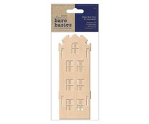 Papermania 3D-Holzhaus-Bastelset – Aus Sperrholz, Ca. 16 Cm Hoch, Zum Dekorieren
