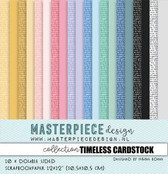 Masterpiece Design - Timeless Cardstock - 12x12 Inch Paper Collection (MP202196)

Design paper for projects like scrapbooking, making cards or home decor. For specific product information take a look at the product image.  Timeless Cardstock - Paper Collection. This collection contains 10 double sided good quality matte paper, size 12x12 inch.  Make each Memory a Masterpiece! Masterpiece Design is a Dutch Scrapbooking brand, all designed by Femke Kokke.