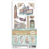 Stamperia - Venice City of Art 6x12 Inch Paper Cut-outs (4pcs) (SBBCT14)

Paper cut-outs.  Double Face.  4 sheets: 6x12 inch / 15x30,5 cm.  Pre-cut embellishments, printed on 190 gsm paper with double-sided designs.  These cutouts are perfect for enriching any project of Scrapbooking and Journaling.  Acid free.