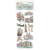 Stamperia - Venice City of Art Rub-On 4x8,5 Inch Monuments (DFLRB170)

Stamperia Venice Collection.  Rub On's contain lots of images to embellish your projects.  These Rub On's are a great way to add an extra element to your paper craft projects, easy to use and have a very effective finish.  With Rub On you can transfer images onto any kind of smooth surface, as if they were printed on it.  Very suitable for journaling and for decoration.  Best on light colour surfaces.
1 sheet – 10.16 cm x 21.6 cm.