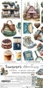 Craft O'Clock - Summer Adventures - Extras Set Mix - 6" x 12" (CC-C77-SAS-13)

A set of 18 double-sided pages of a high quality scrapbooking paper with extra elements to cut (1x18 designs) + EXTRAS TO CUT on the other side of the cover.  Every page is 15.25x31.5cm size.  The paper weighs 250g/m2. This product is acid- and lignin-free.  Made in Poland.