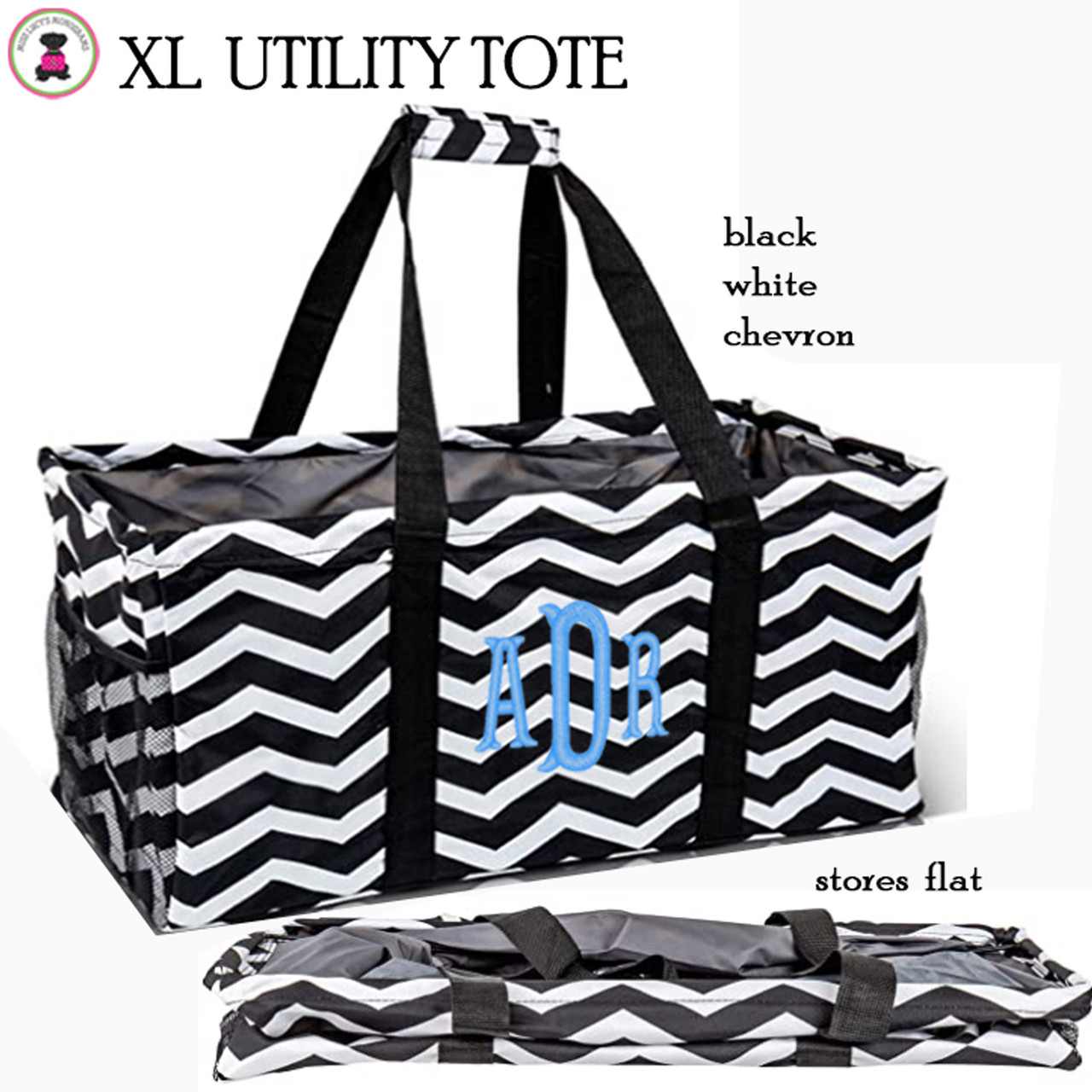Thirty one Large Utility Tote Beach Picnic Laundry Basket Bag 31