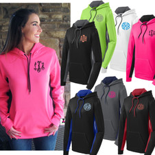 MONOGRAMMED PERFORMANCE FLEECE LADIES HOODIE MONOGRAMMED PERFORMANCE FLEECE LADIES HOODIE