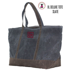FOR HIM Monogrammed Large Waxed Canvas Deluxe Boat Tote - Slate - FREE SHIP-Groomsmen Gift/Father's Day Gift/Grad Gift/Gift for Him/Group Discount FOR HIM Monogrammed Large Waxed Canvas Deluxe Boat Tote - Slate - FREE SHIP-Groomsmen Gift/Father's Day Gift/Grad Gift/Gift for Him/Group Discount
