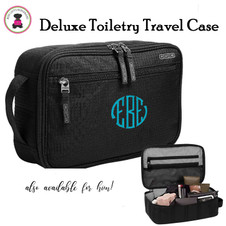 FOR HER Monogrammed Deluxe Ogio Travel/Toiletry  Kit - Black - FREE SHIP-Bridesmaid Gift/Gift for Her /Grad Gift/Group Discount