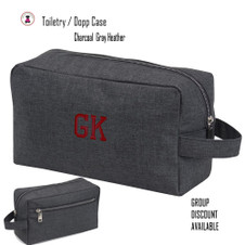FOR HIM Monogrammed Charcoal Gray Heather Toiletry / Dopp Case-Free Ship-Men's Travel Gift/Groomsmen Gift /Father's Day/Grad Gift/Tween Gift FOR HIM Monogrammed Charcoal Gray Heather Toiletry / Dopp Case-Free Ship-Men's Travel Gift/Groomsmen Gift /Father's Day/Grad Gift/Tween Gift