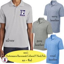 HENDRICKS ELEM - Men's Racermesh Performance Polo HENDRICKS ELEM - Men's Racermesh Performance Polo