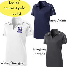 HENDRICKS ELEM - Ladies' Piping Detail Performance Polo HENDRICKS ELEM - Ladies' Piping Detail Performance Polo