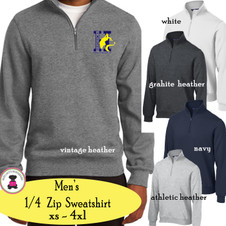 HENDRICKS ELEM - Men's Sweatshirt Quarter Zip Pullover HENDRICKS ELEM - Men's Sweatshirt Quarter Zip Pullover