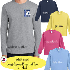 HENDRICKS ELEM - Adult sized Cotton Essentials Long Sleeve Tee HENDRICKS ELEM - Adult sized Cotton Essentials Long Sleeve Tee