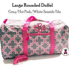 LLG's COMPASS LOGO. 2 Colors. All-Over Print Duffle Bag w. Pink full logo —  Ladies' Life Guide