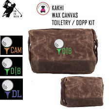 For the Golfer Monogrammed Large Waxed Canvas Toiletry Case with Design 1-Kakhi -FREE SHIP-Groomsmen Gift/Father's Day Gift/Grad Gift/Gift for Him/Group Discount/Golfer Gift/Golf Team Gift For the Golfer Monogrammed Large Waxed Canvas Toiletry Case with Design 1-Kakhi -FREE SHIP-Groomsmen Gift/Father's Day Gift/Grad Gift/Gift for Him/Group Discount/Golfer Gift/Golf Team Gift