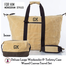 Monogrammed Blanket and Cinch Bag travel set