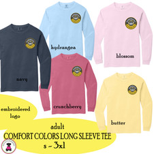 2026  HENDRICKS ELEMENTARY  - Adult Sized Long Sleeve COMFORT COLORS T Shirt 