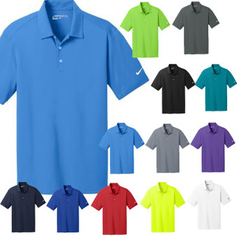 Monogrammed Nike Golf -  Men's  Dri-FIT Vertical Mesh Polo - FREE SHIP 