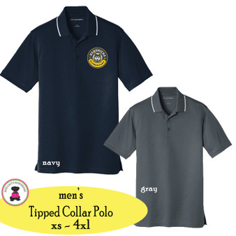 HENDRICKS ELEMENTARY  - Men's Tipped Collar  Polo