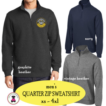 HENDRICKS ELEMENTARY   - Men's Quarter Zip Sweatshirt Pullover 